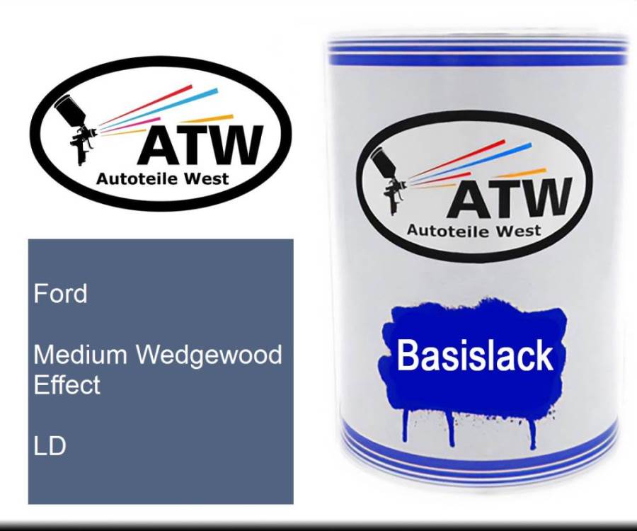 Ford, Medium Wedgewood Effect, LD: 500ml Lackdose, von ATW Autoteile West.